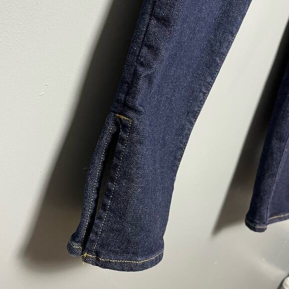 Everlane The Way-High Clean Front Skinny Jean Split Hem Dark Wash Womens Size 29 - Picture 5 of 12